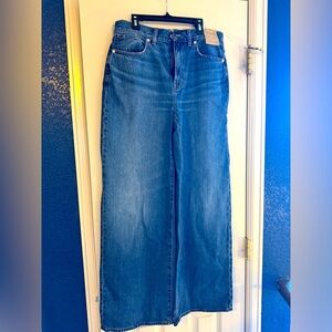 BRAND NEW extra wide leg jeans by Madewell!